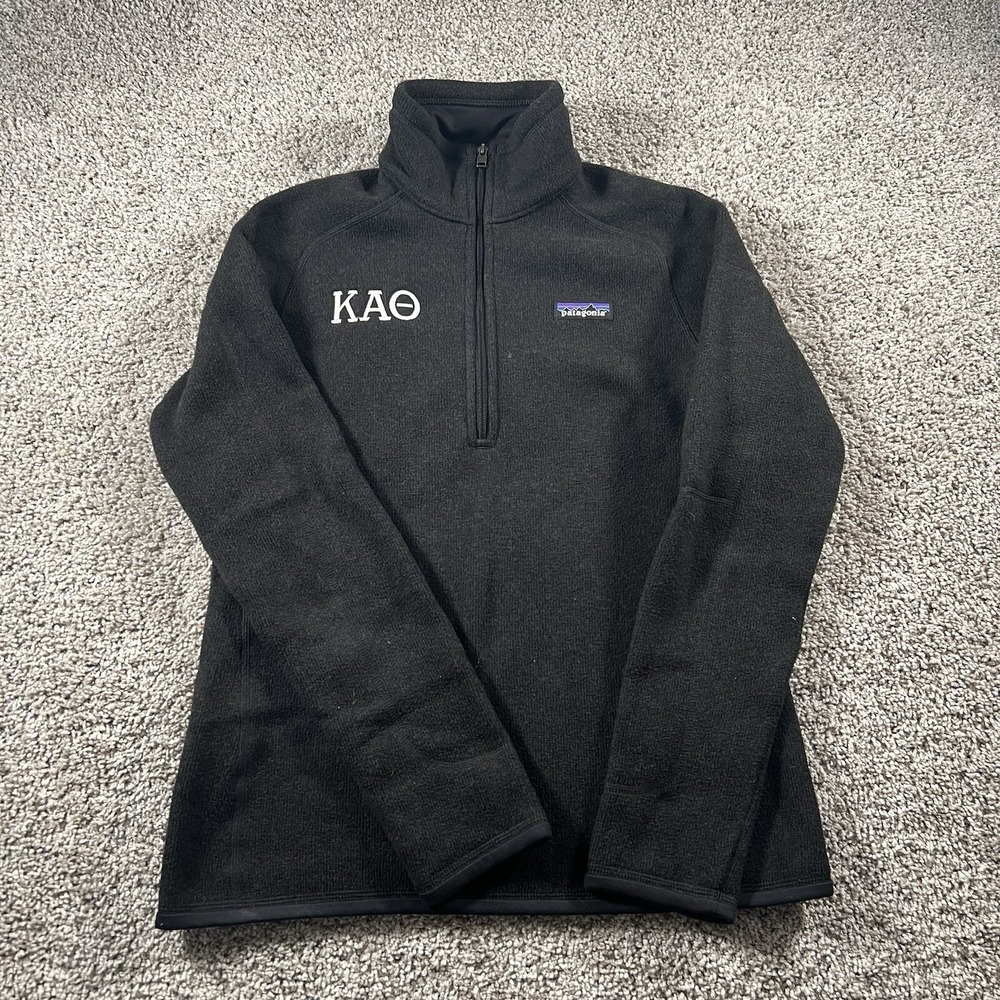 Patagonia Better Sweater Womens Small Kappa Alpha Theta 1/4‎ Zip Fleece Pullover